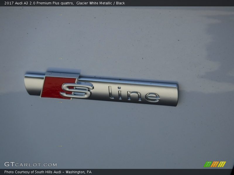 Glacier White Metallic / Black 2017 Audi A3 2.0 Premium Plus quattro