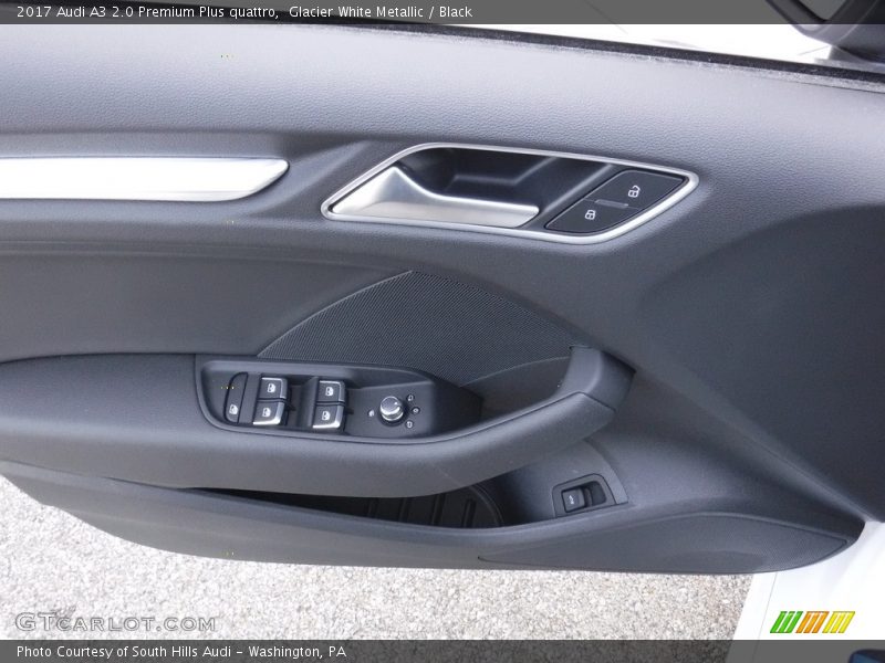 Glacier White Metallic / Black 2017 Audi A3 2.0 Premium Plus quattro