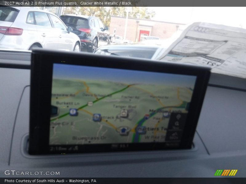 Glacier White Metallic / Black 2017 Audi A3 2.0 Premium Plus quattro