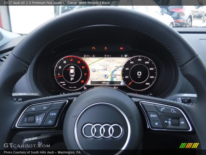Glacier White Metallic / Black 2017 Audi A3 2.0 Premium Plus quattro