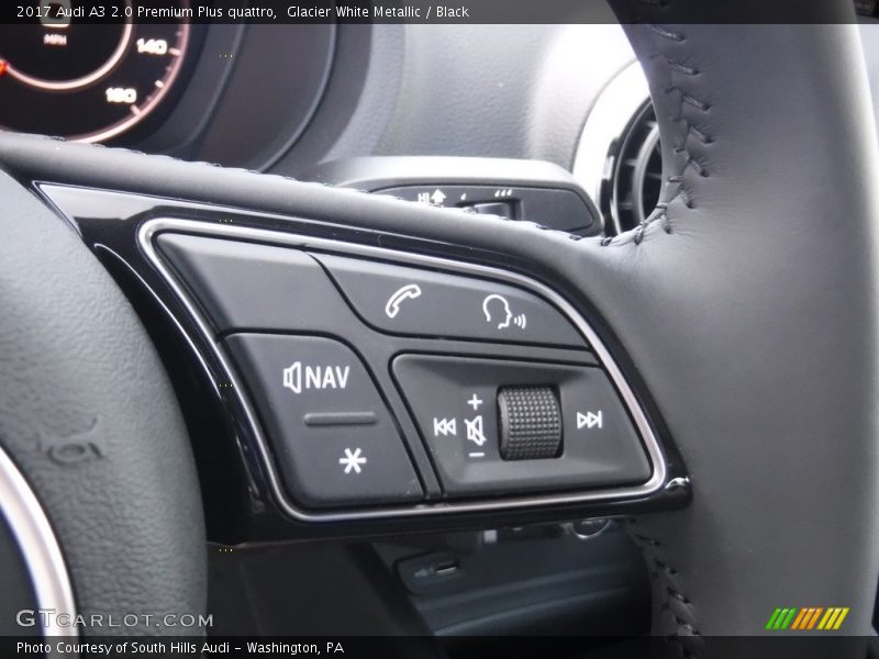 Glacier White Metallic / Black 2017 Audi A3 2.0 Premium Plus quattro