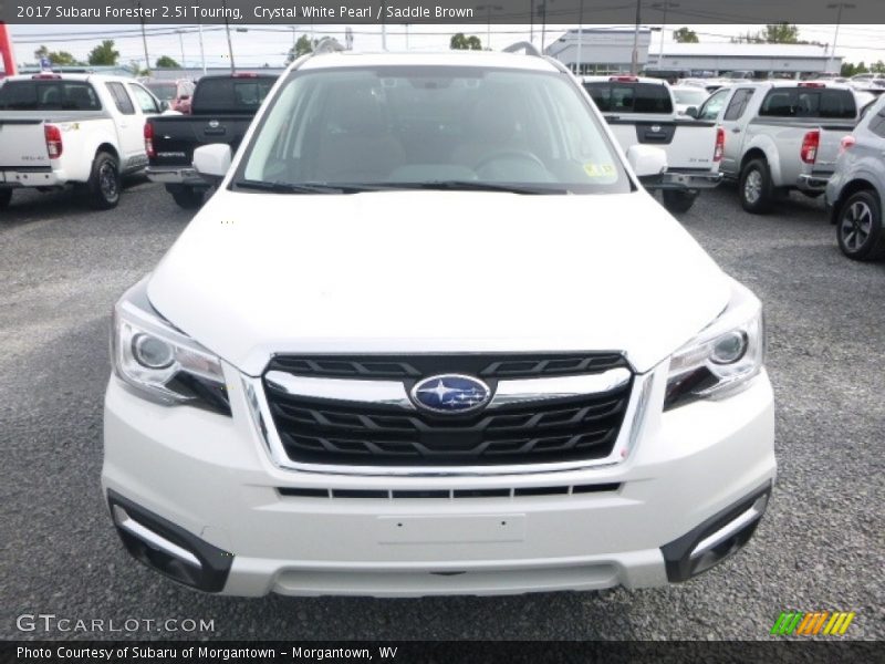 Crystal White Pearl / Saddle Brown 2017 Subaru Forester 2.5i Touring