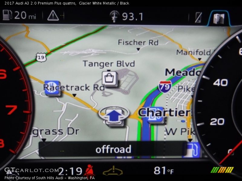 Glacier White Metallic / Black 2017 Audi A3 2.0 Premium Plus quattro