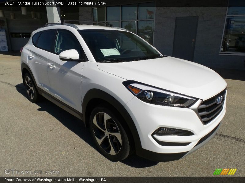 Dazzling White / Gray 2017 Hyundai Tucson Sport AWD
