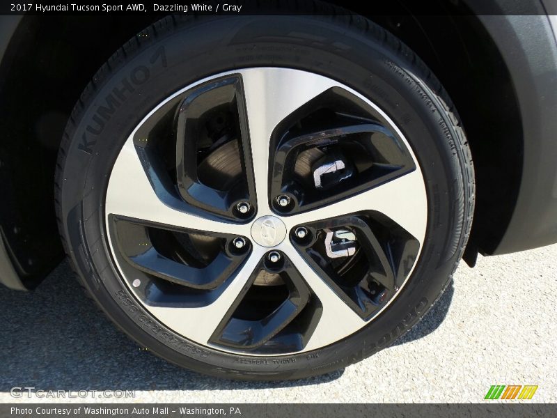 Dazzling White / Gray 2017 Hyundai Tucson Sport AWD