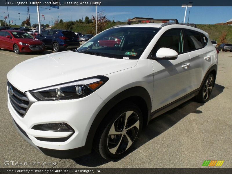 Dazzling White / Gray 2017 Hyundai Tucson Sport AWD