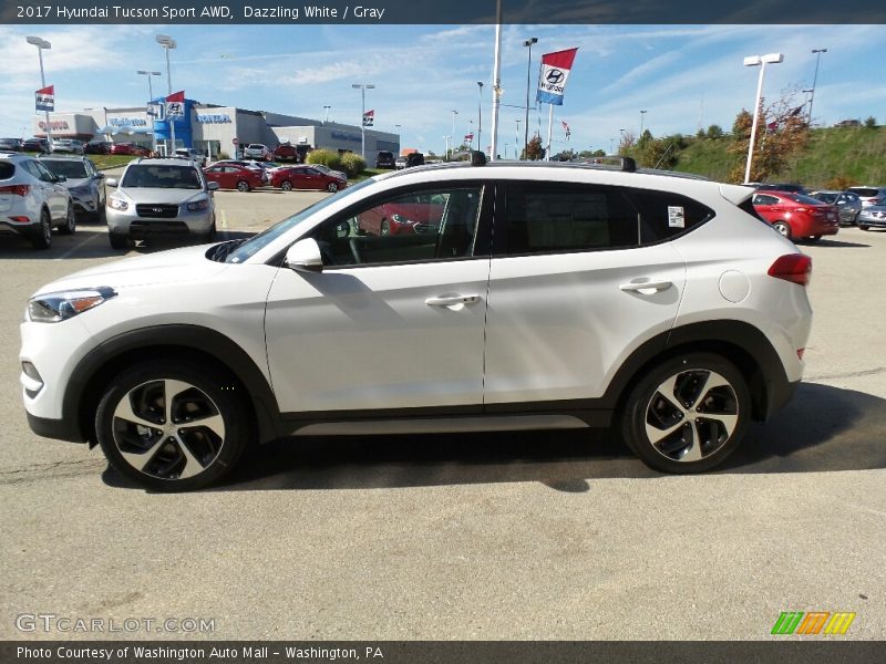 Dazzling White / Gray 2017 Hyundai Tucson Sport AWD