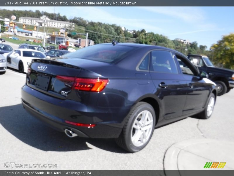 Moonlight Blue Metallic / Nougat Brown 2017 Audi A4 2.0T Premium quattro