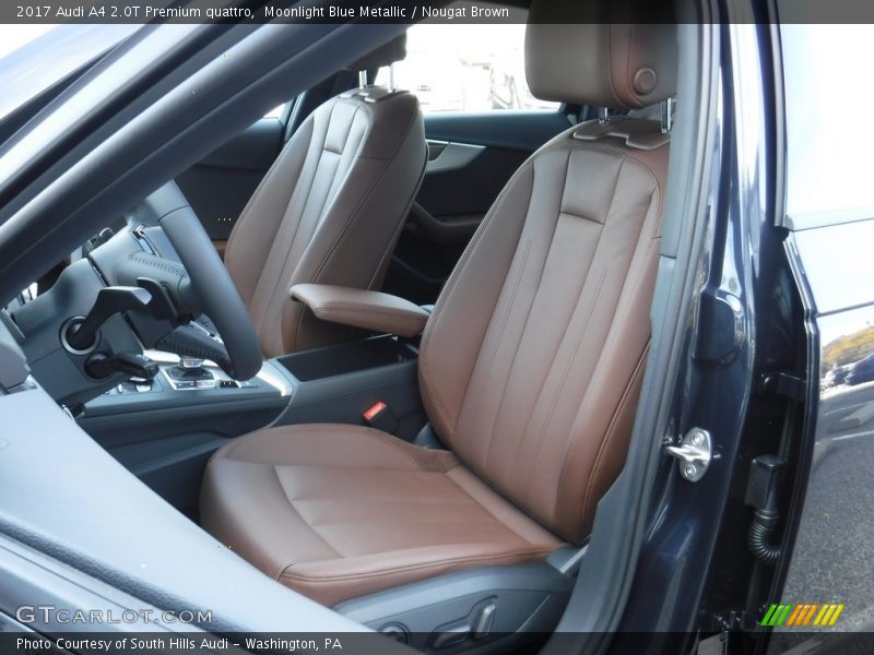 Moonlight Blue Metallic / Nougat Brown 2017 Audi A4 2.0T Premium quattro