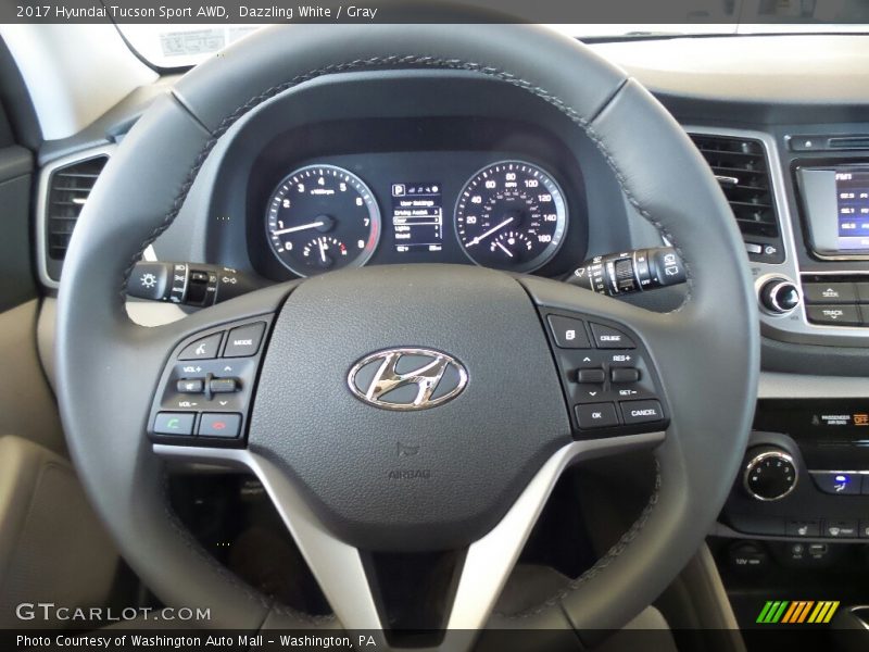 Dazzling White / Gray 2017 Hyundai Tucson Sport AWD