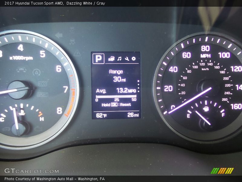 Dazzling White / Gray 2017 Hyundai Tucson Sport AWD