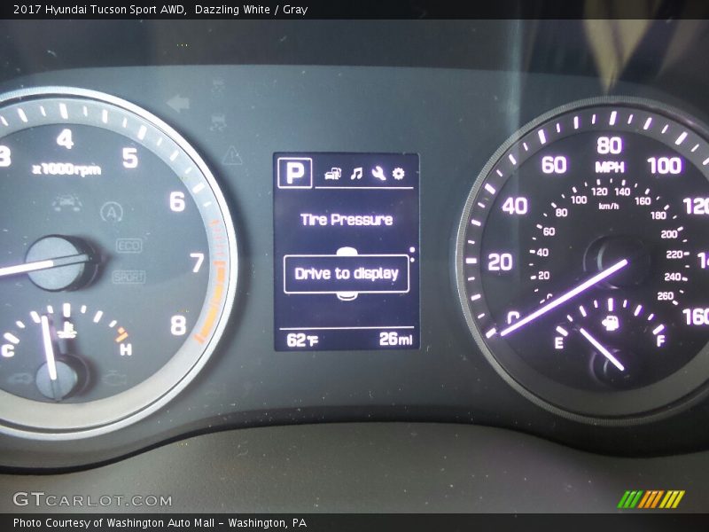 Dazzling White / Gray 2017 Hyundai Tucson Sport AWD