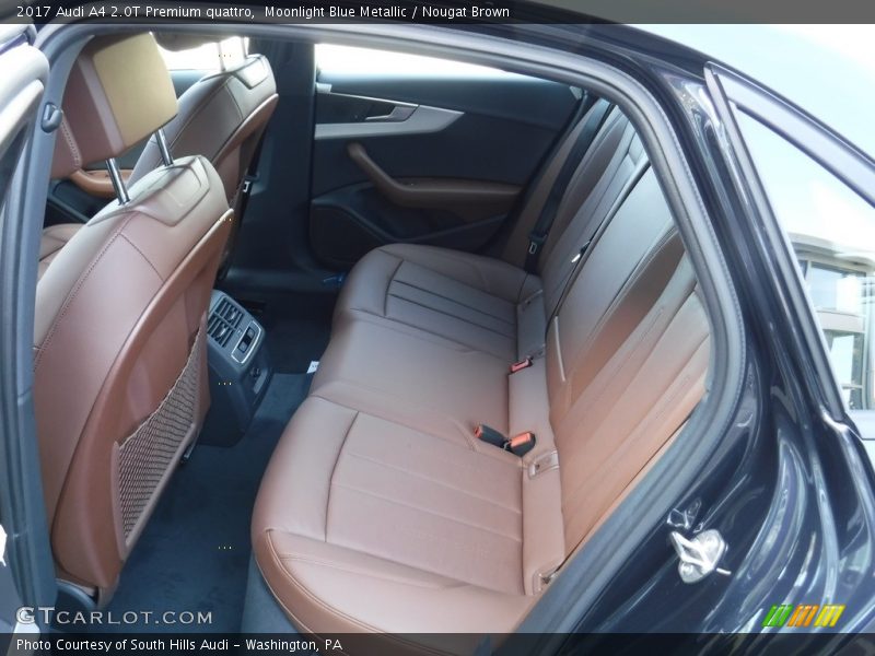 Moonlight Blue Metallic / Nougat Brown 2017 Audi A4 2.0T Premium quattro