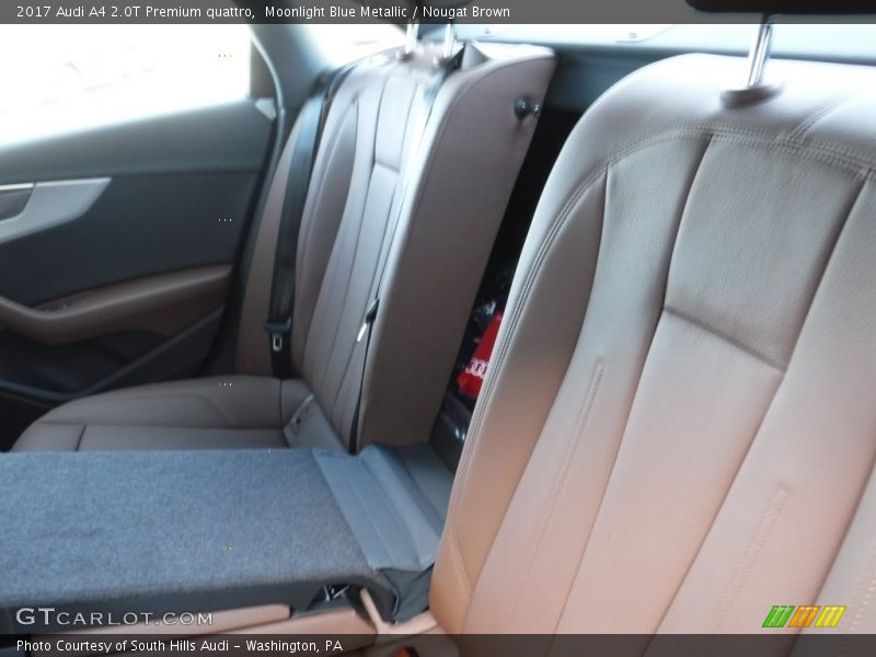 Moonlight Blue Metallic / Nougat Brown 2017 Audi A4 2.0T Premium quattro