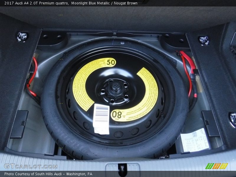 Moonlight Blue Metallic / Nougat Brown 2017 Audi A4 2.0T Premium quattro