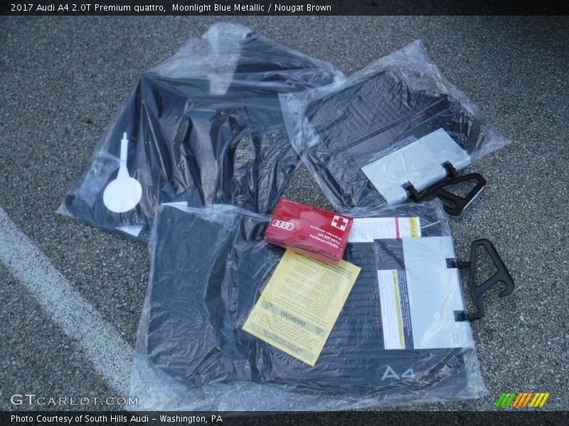 Moonlight Blue Metallic / Nougat Brown 2017 Audi A4 2.0T Premium quattro