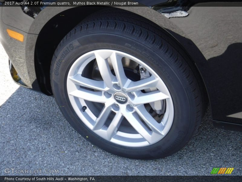 Mythos Black Metallic / Nougat Brown 2017 Audi A4 2.0T Premium quattro