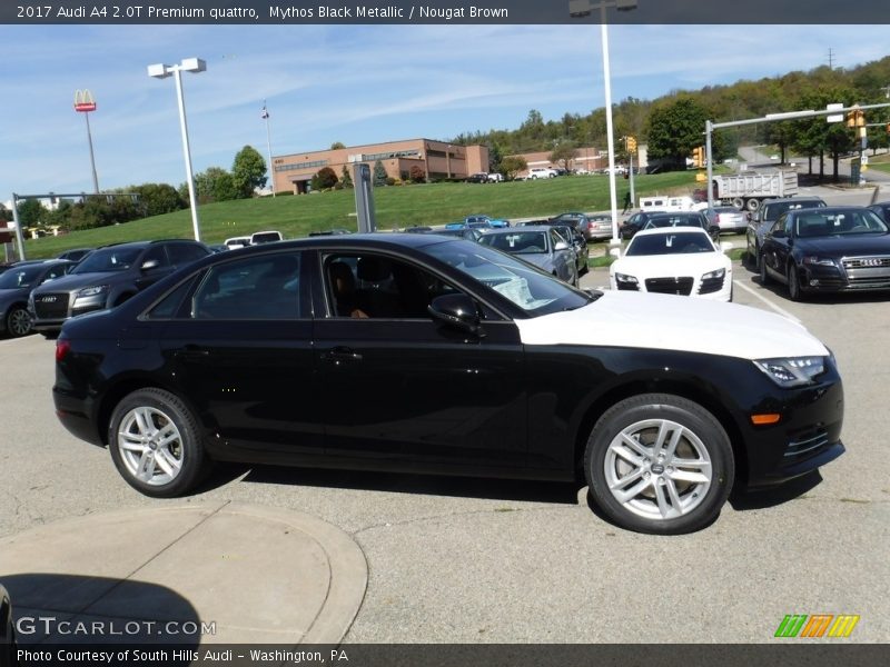 Mythos Black Metallic / Nougat Brown 2017 Audi A4 2.0T Premium quattro