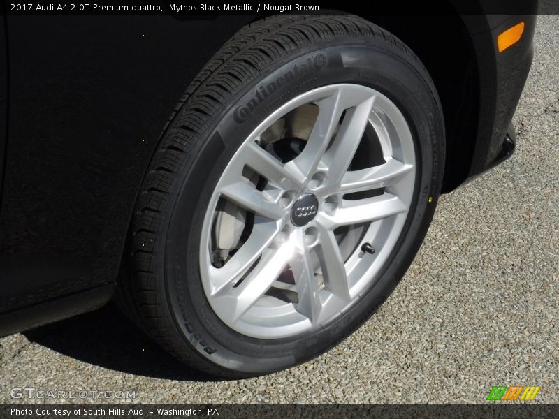Mythos Black Metallic / Nougat Brown 2017 Audi A4 2.0T Premium quattro