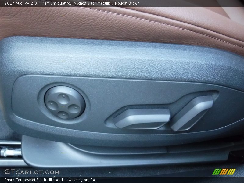 Mythos Black Metallic / Nougat Brown 2017 Audi A4 2.0T Premium quattro