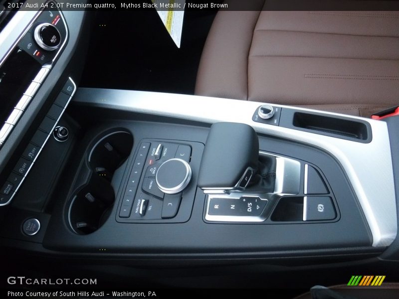 Mythos Black Metallic / Nougat Brown 2017 Audi A4 2.0T Premium quattro