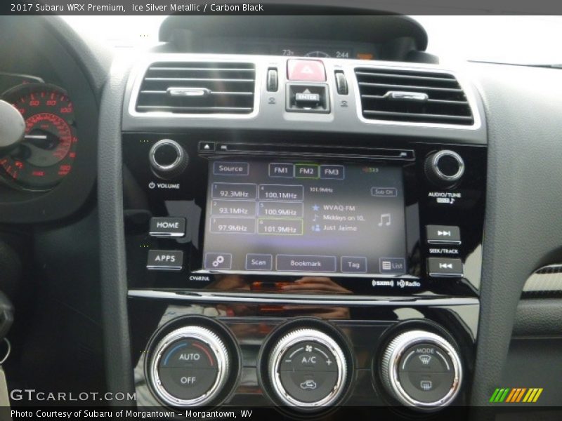 Controls of 2017 WRX Premium
