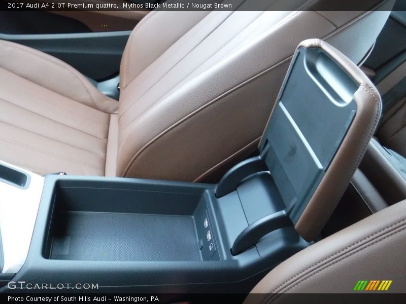 Mythos Black Metallic / Nougat Brown 2017 Audi A4 2.0T Premium quattro