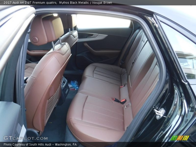 Mythos Black Metallic / Nougat Brown 2017 Audi A4 2.0T Premium quattro