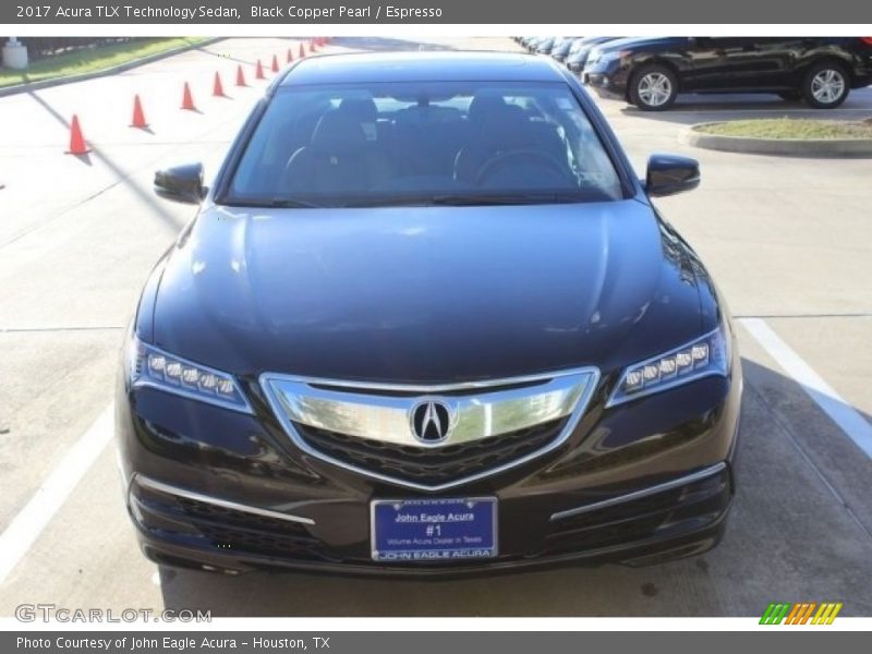 Black Copper Pearl / Espresso 2017 Acura TLX Technology Sedan