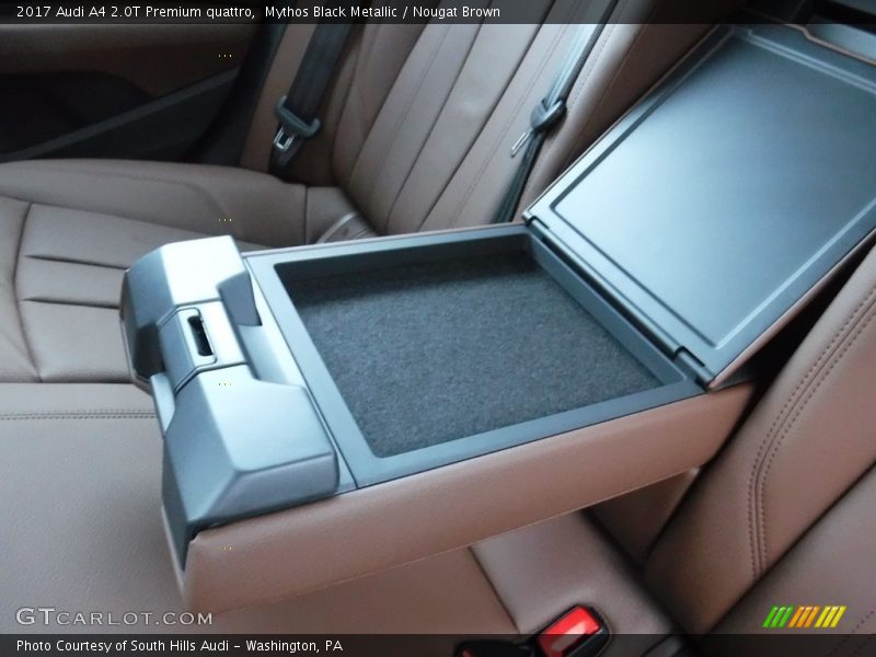Mythos Black Metallic / Nougat Brown 2017 Audi A4 2.0T Premium quattro