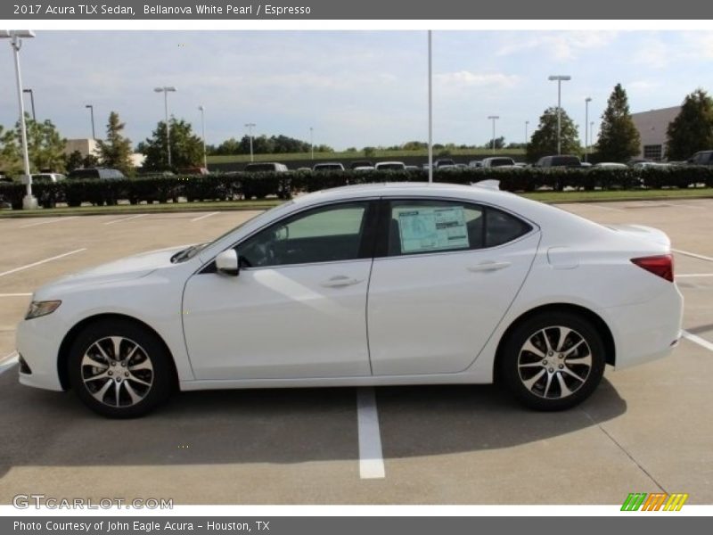 Bellanova White Pearl / Espresso 2017 Acura TLX Sedan