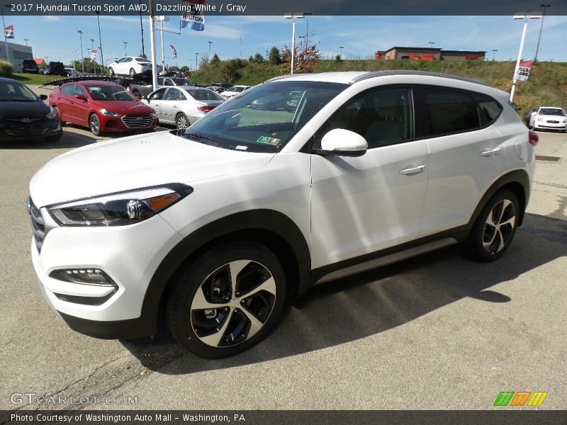 Dazzling White / Gray 2017 Hyundai Tucson Sport AWD