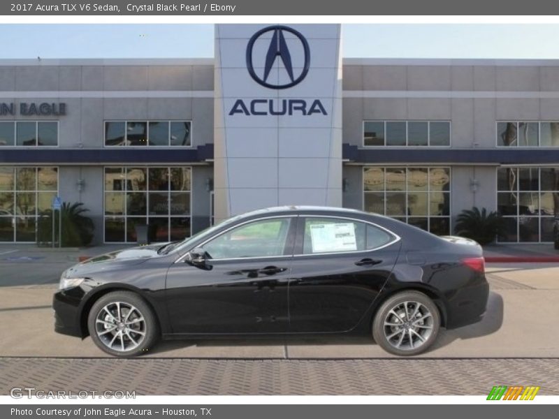 Crystal Black Pearl / Ebony 2017 Acura TLX V6 Sedan