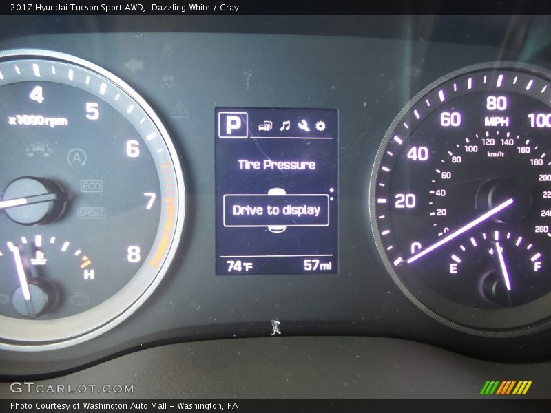 Dazzling White / Gray 2017 Hyundai Tucson Sport AWD