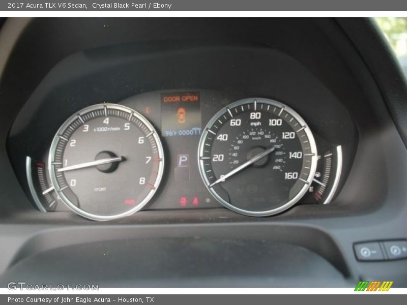 Crystal Black Pearl / Ebony 2017 Acura TLX V6 Sedan
