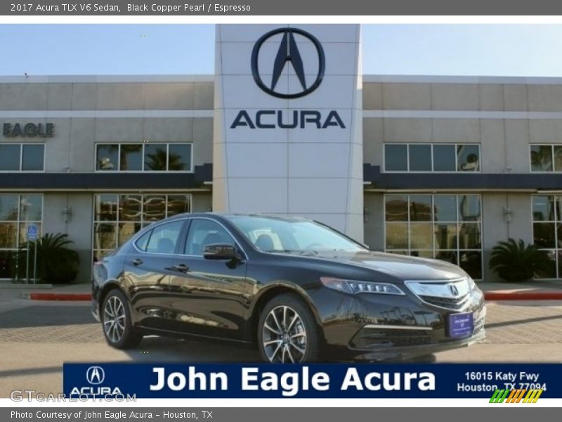 Black Copper Pearl / Espresso 2017 Acura TLX V6 Sedan