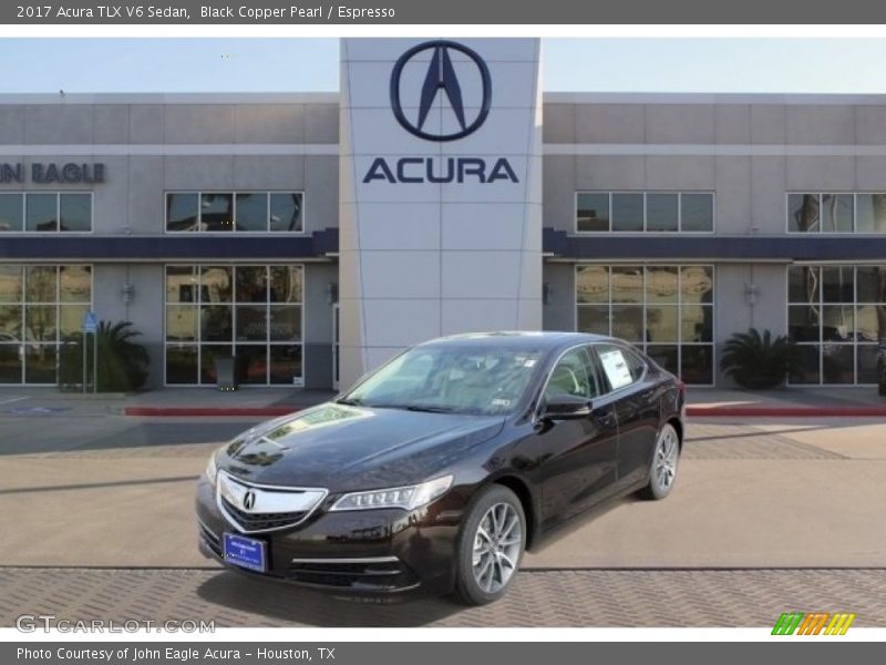 Black Copper Pearl / Espresso 2017 Acura TLX V6 Sedan