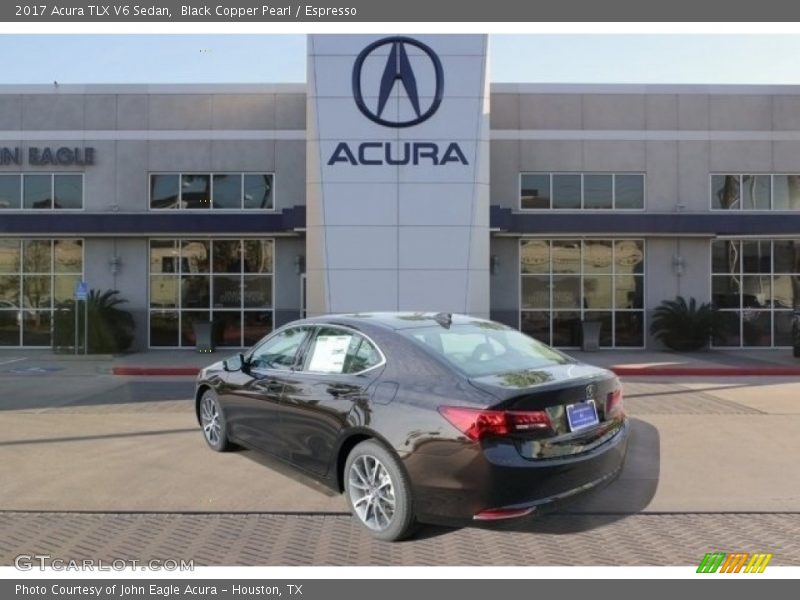 Black Copper Pearl / Espresso 2017 Acura TLX V6 Sedan