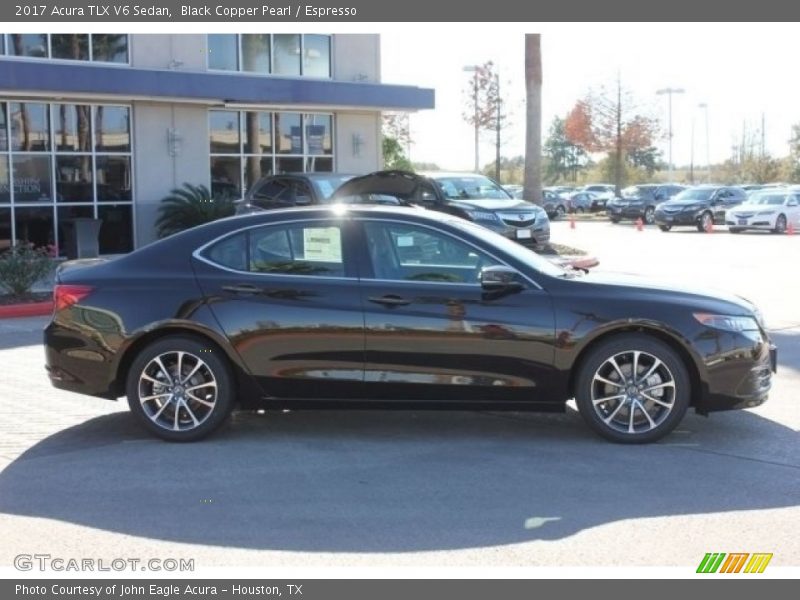 Black Copper Pearl / Espresso 2017 Acura TLX V6 Sedan