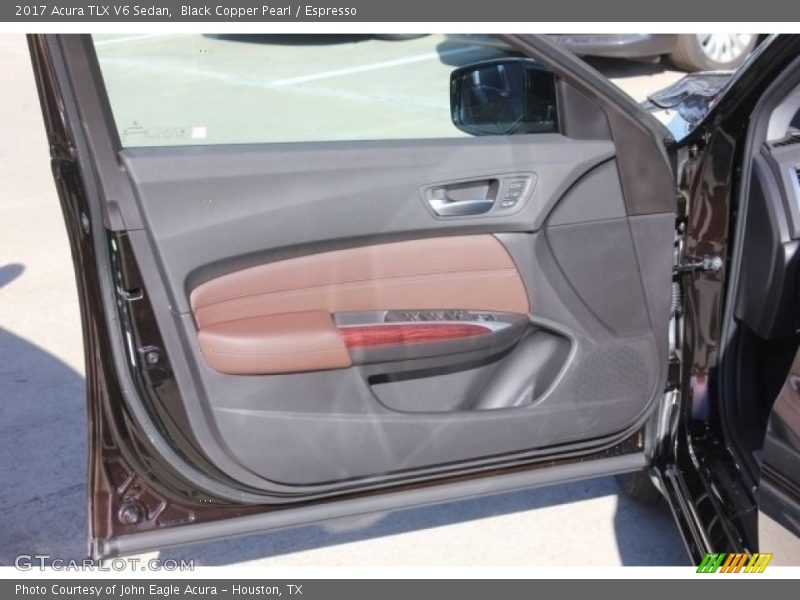 Black Copper Pearl / Espresso 2017 Acura TLX V6 Sedan