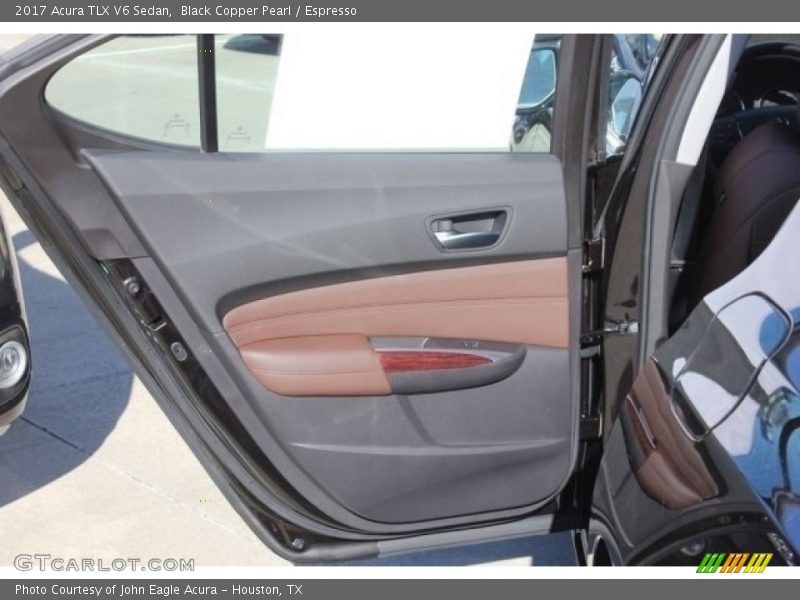 Black Copper Pearl / Espresso 2017 Acura TLX V6 Sedan