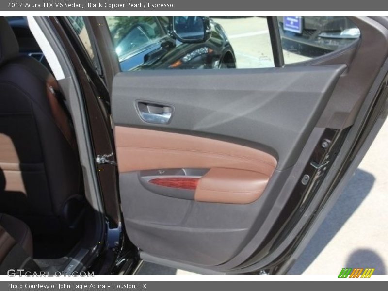 Black Copper Pearl / Espresso 2017 Acura TLX V6 Sedan