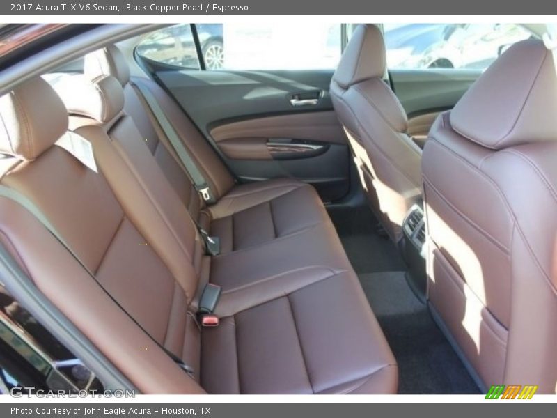 Black Copper Pearl / Espresso 2017 Acura TLX V6 Sedan