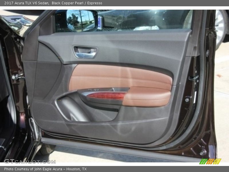 Black Copper Pearl / Espresso 2017 Acura TLX V6 Sedan