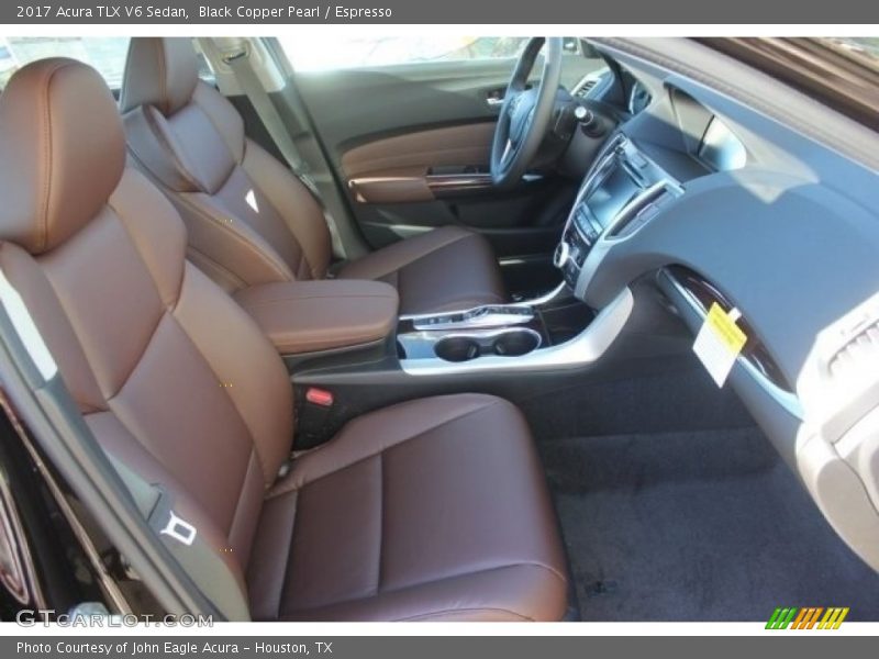 Black Copper Pearl / Espresso 2017 Acura TLX V6 Sedan