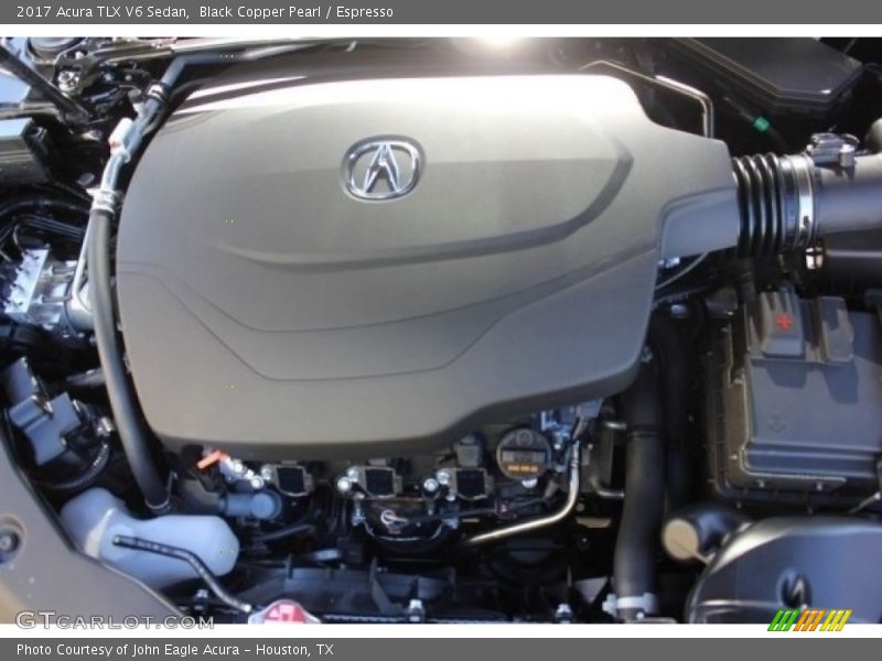 Black Copper Pearl / Espresso 2017 Acura TLX V6 Sedan