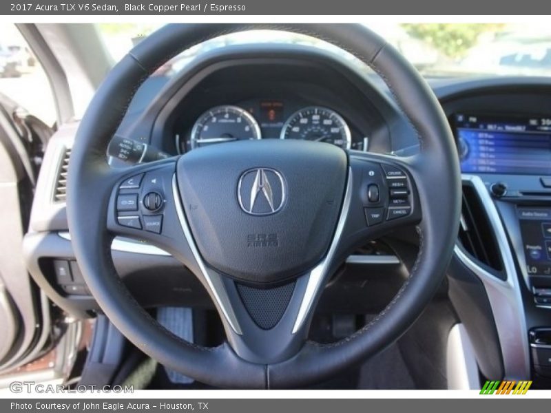 Black Copper Pearl / Espresso 2017 Acura TLX V6 Sedan