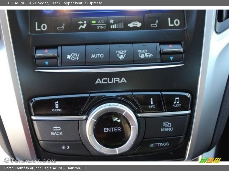 Black Copper Pearl / Espresso 2017 Acura TLX V6 Sedan