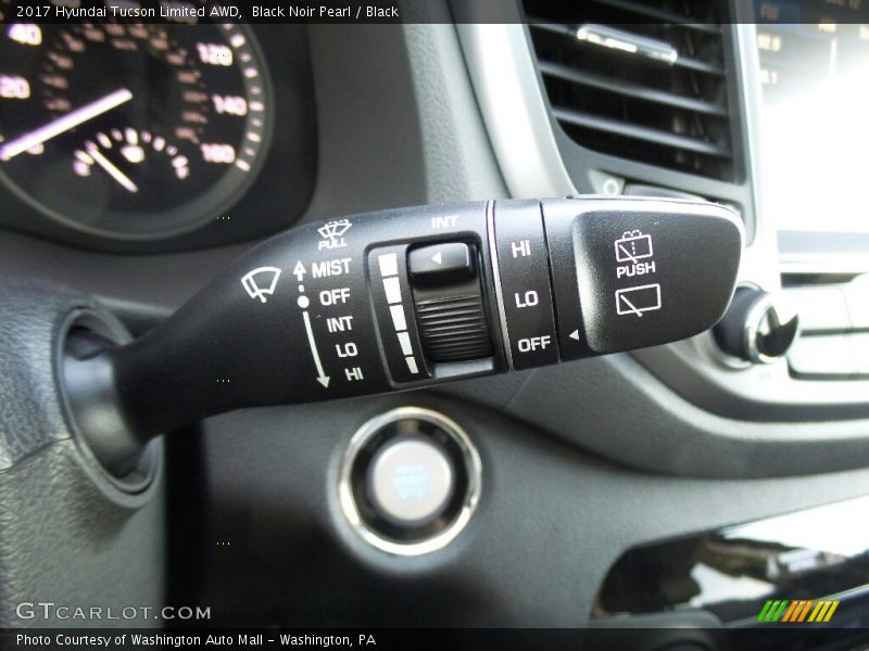 Black Noir Pearl / Black 2017 Hyundai Tucson Limited AWD