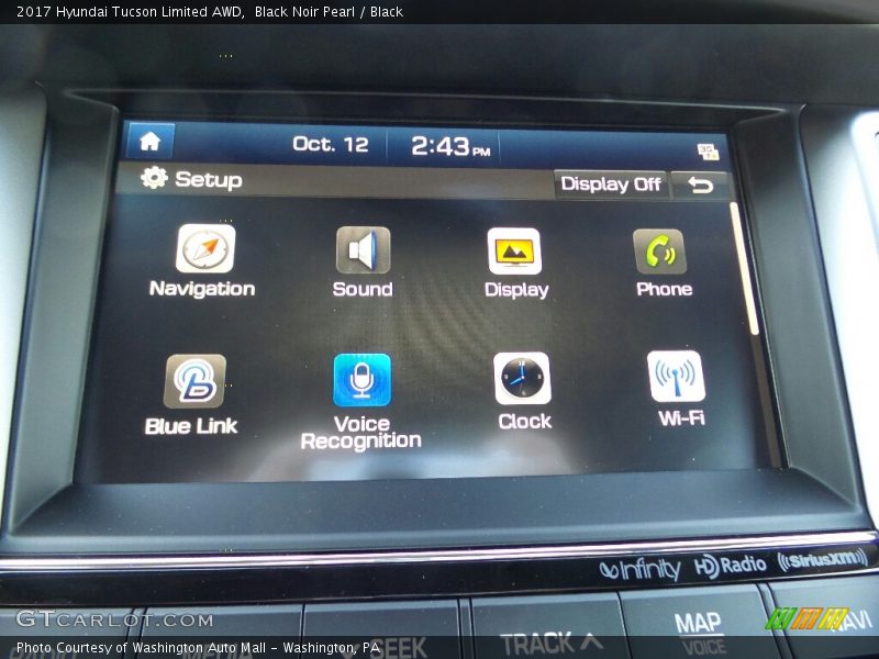 Black Noir Pearl / Black 2017 Hyundai Tucson Limited AWD